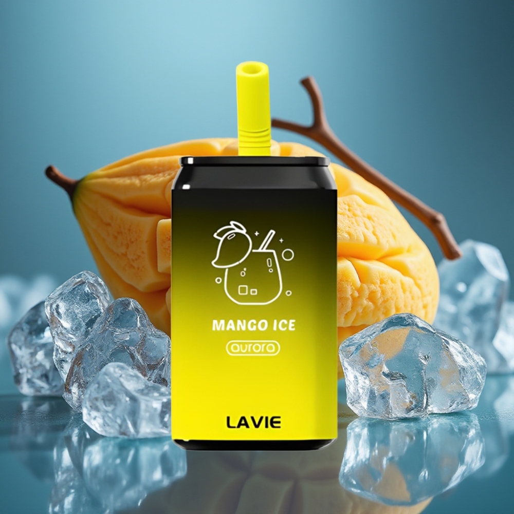Lavie Aurora 11000 نفث بنكهة المانجو الآيس - 22مل / 650 مللي أمبير / نوع سي