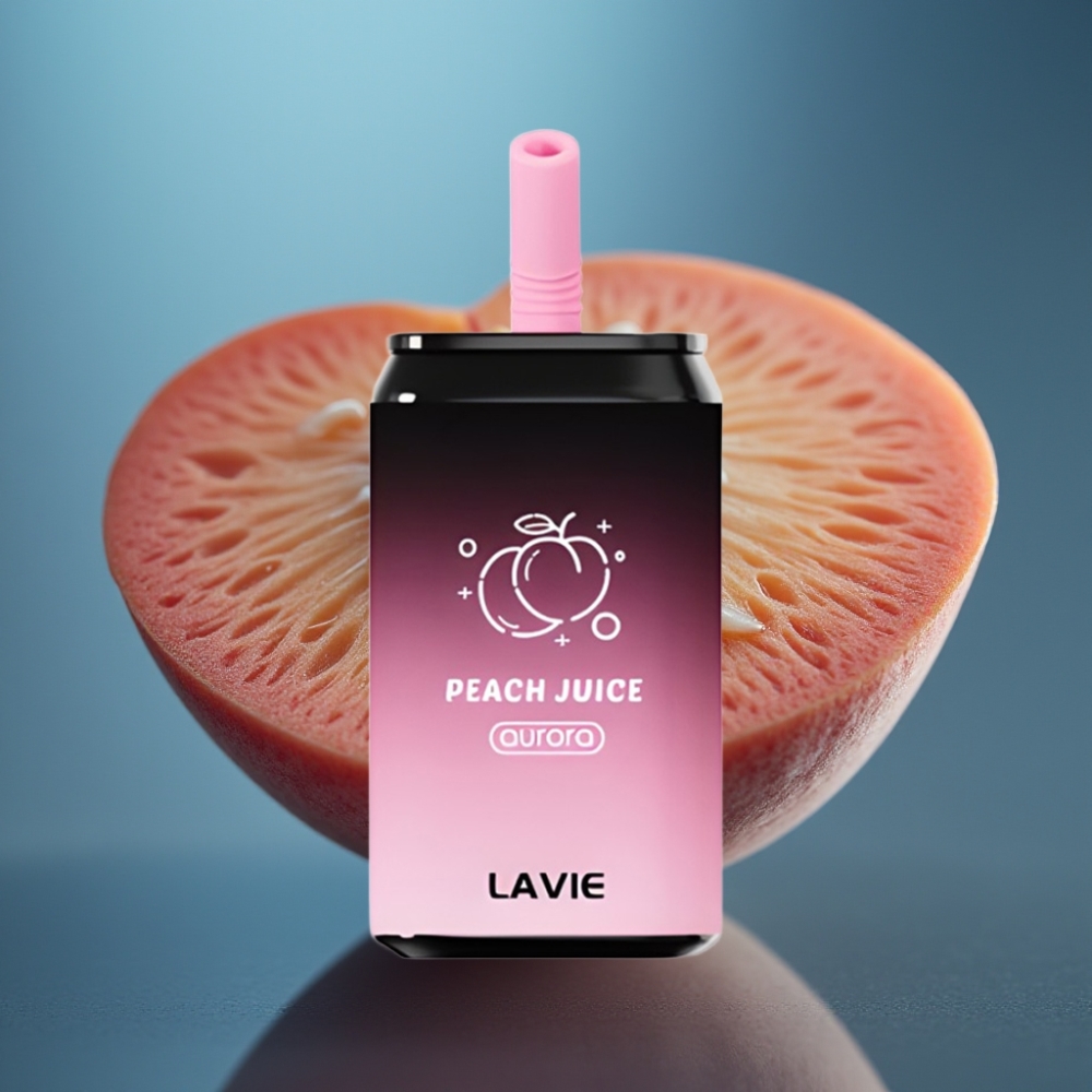 Lavie Aurora 11000 نفخة عصير الخوخ - 22مل vape supplier Kuwait