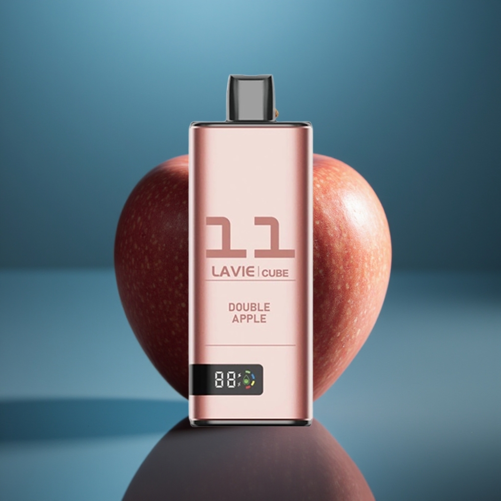 Lavie Cube 20000 نفخة - تفاح مزدوج - 28مل - 5% نيكوتين - شاحن Type C
