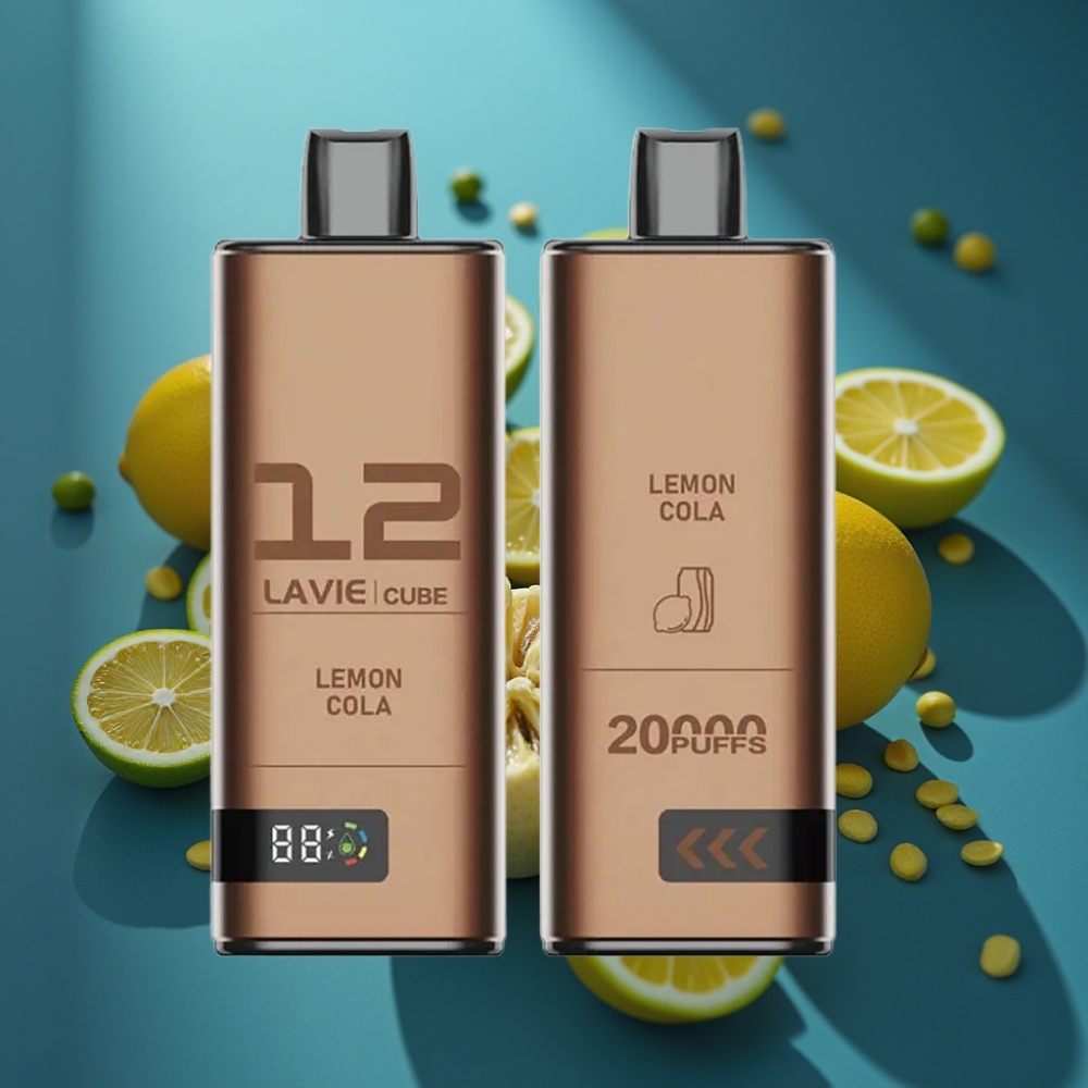 Lavie Cube 20000 نفخة سيجارة إلكترونية ليمون كولا - 28مل/5% نيكوتين