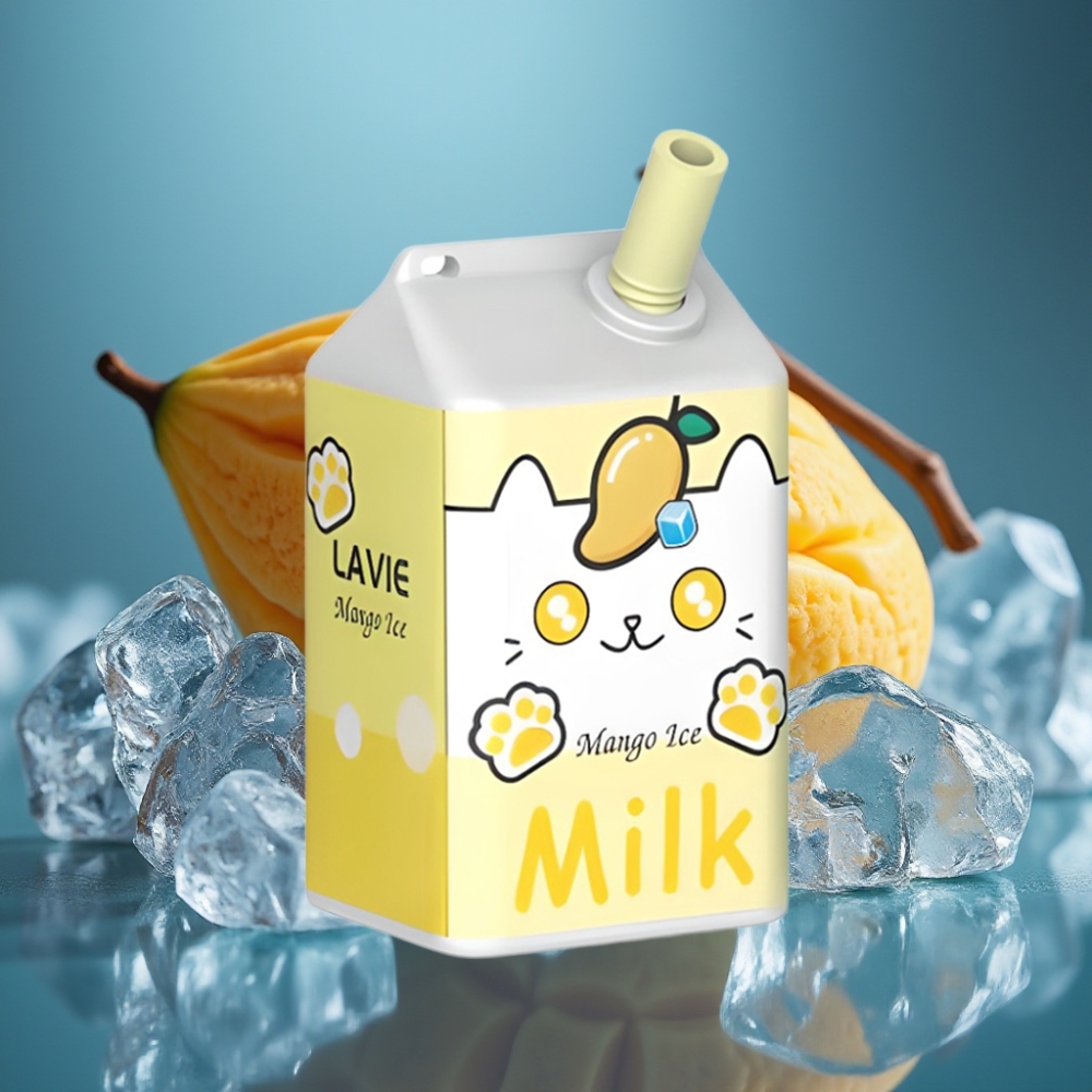 Lavie Milk 7000 Puff Disposable Vape - مانجو آيس (Mango Ice) - 16ML - 5% Nicotine
