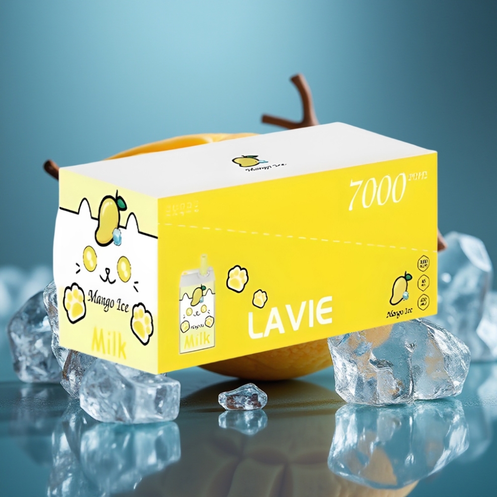 Lavie Milk 7000 Puff Disposable Vape - مانجو آيس (Mango Ice) - 16ML - 5% Nicotine