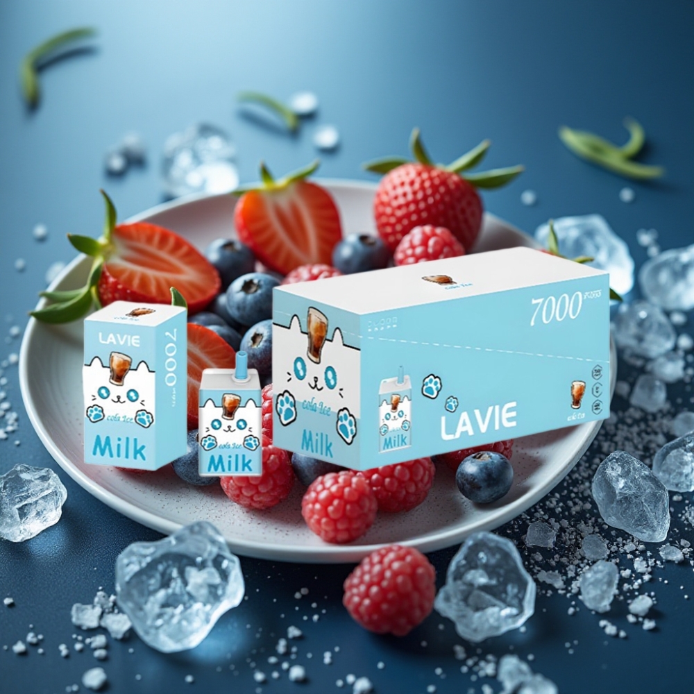 Lavie Milk 7000 Puffs Disposable Vape - 16ML - كولا آيس (Cola Ice)