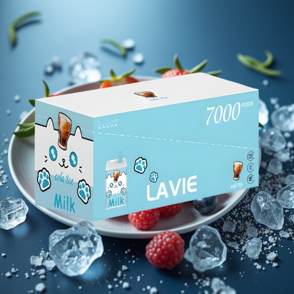 Lavie Milk 7000 Puffs Disposable Vape - 16ML - كولا آيس (Cola Ice)