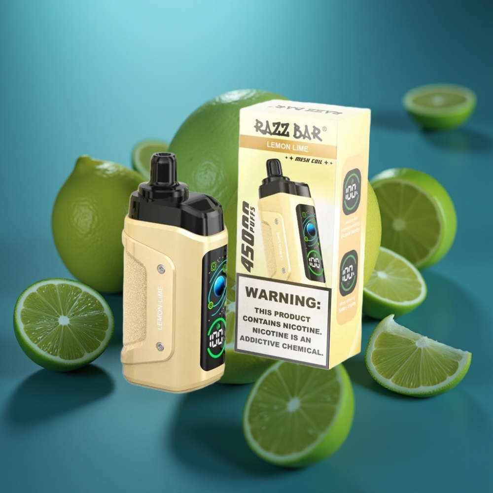 Razz Bar 45000 Puff Disposable Vape Mesh Coil ليمون لايم نوع-C