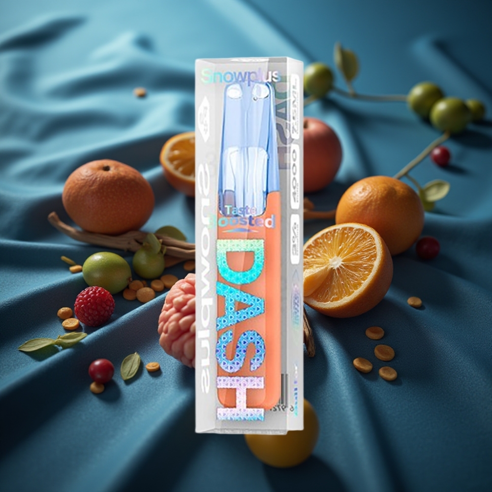 Snowplus Dash 4000 Puffs جهاز للتخلص منه ببطارية 530 مللي أمبير وسعة 7.5 مل - ثلج الثور
