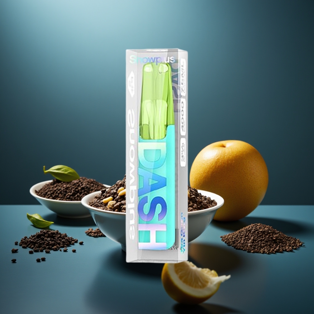 Snowplus Dash 4000 Puffs جهاز قابل للتصرف بنكهة شاي جوان ين كينغ - سعة 7.5 مل، 530 مللي أمبير