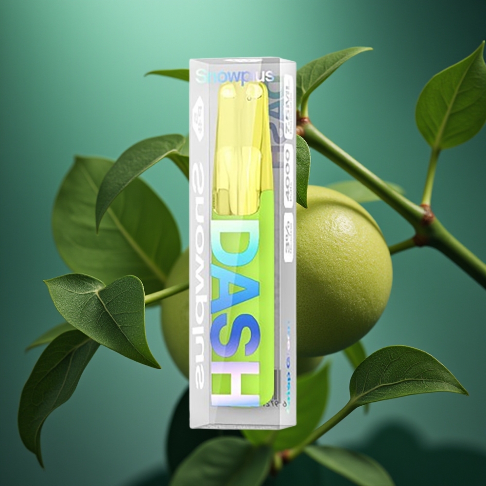 Snowplus Dash 4000 Puffs جهاز للتخلص منه بنكهة الخضرة الطازجة وسعة 7.5 مل