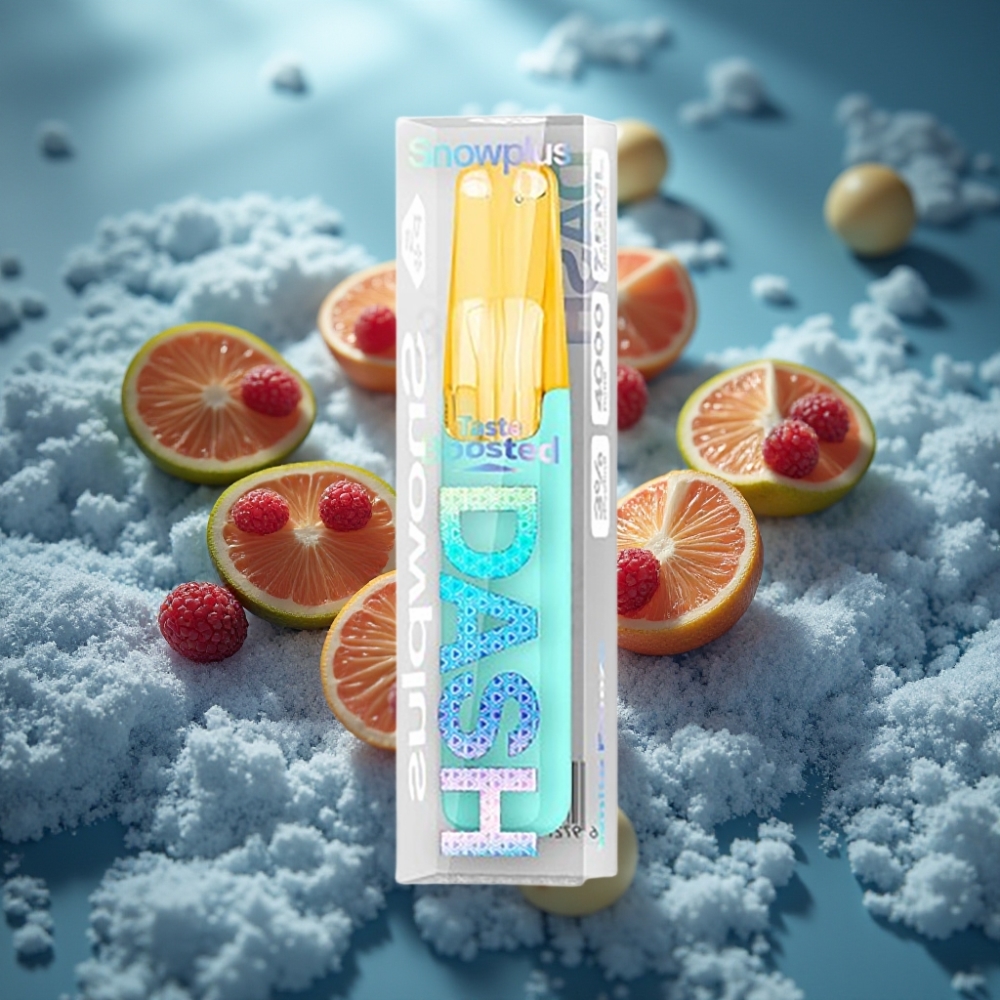 Snowplus Dash 4000 Puffs جهاز للتخلص منه بنكهة الثلج الأبيض - سيراميك 7.5 مل