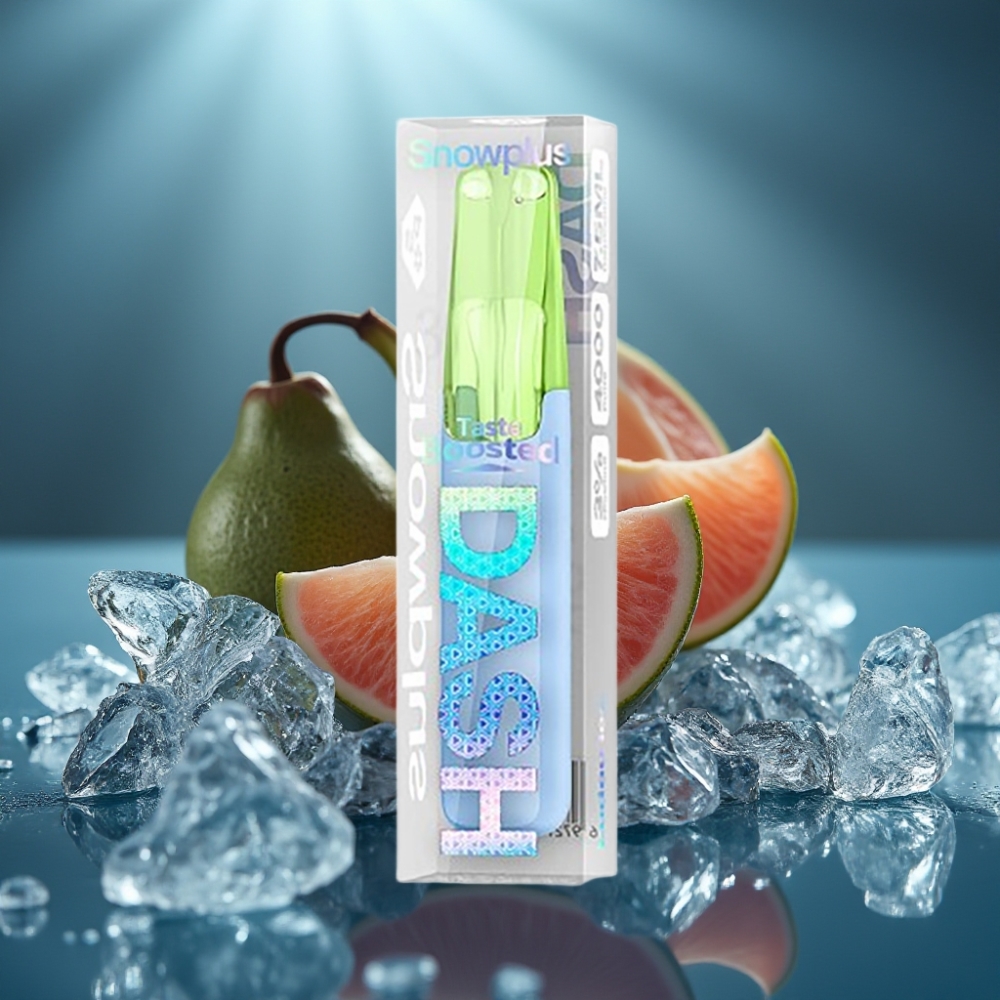 Snowplus Dash 4000 Puffs Disposable Device - خليج لودو الجليدي (سيراميك، 7.5 مل، 530 مللي أمبير)
