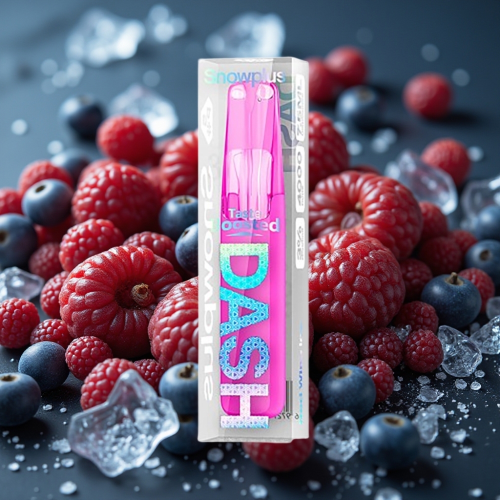Snowplus Dash 4000 Puffs Disposable Device - Red Wine Ice (سيراميك، 7.5 مل، 530 مللي أمبير)