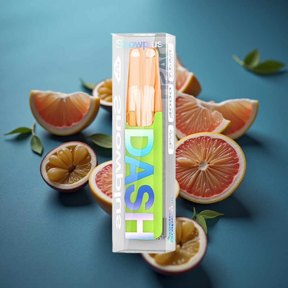 Snowplus Dash 4000 Puffs جهاز التخلص منه بنكهة الجريب فروت العاطفي مع شريحة سيراميك