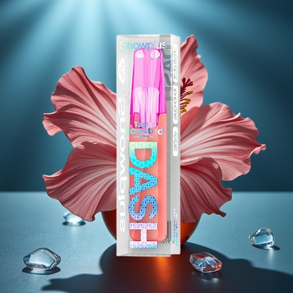 Snowplus Dash 4000 Puffs جهاز التخلص منه بنكهة شاي الكركديه المثلج مع حجرة سيراميك