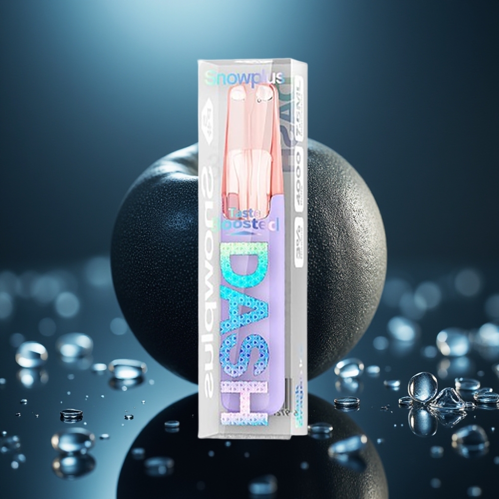 Snowplus Dash 4000 Puffs جهاز التبخير اللاسلكي بنكهة التنين الأسود الجليدي