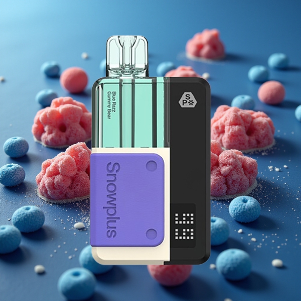 Snowplus Swift 5000 Puffs Dual Mesh Pod Kit - Blue Razz Gummy Bear (العلكة الدببة الزرقاء)
