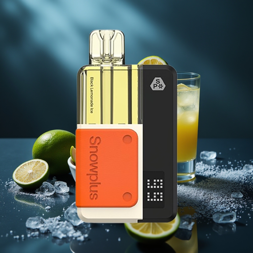 Snowplus Swift 5000 Puffs Pod Kit - Dual Mesh, 1000mAh, عصير الليمون الأسود المثلج