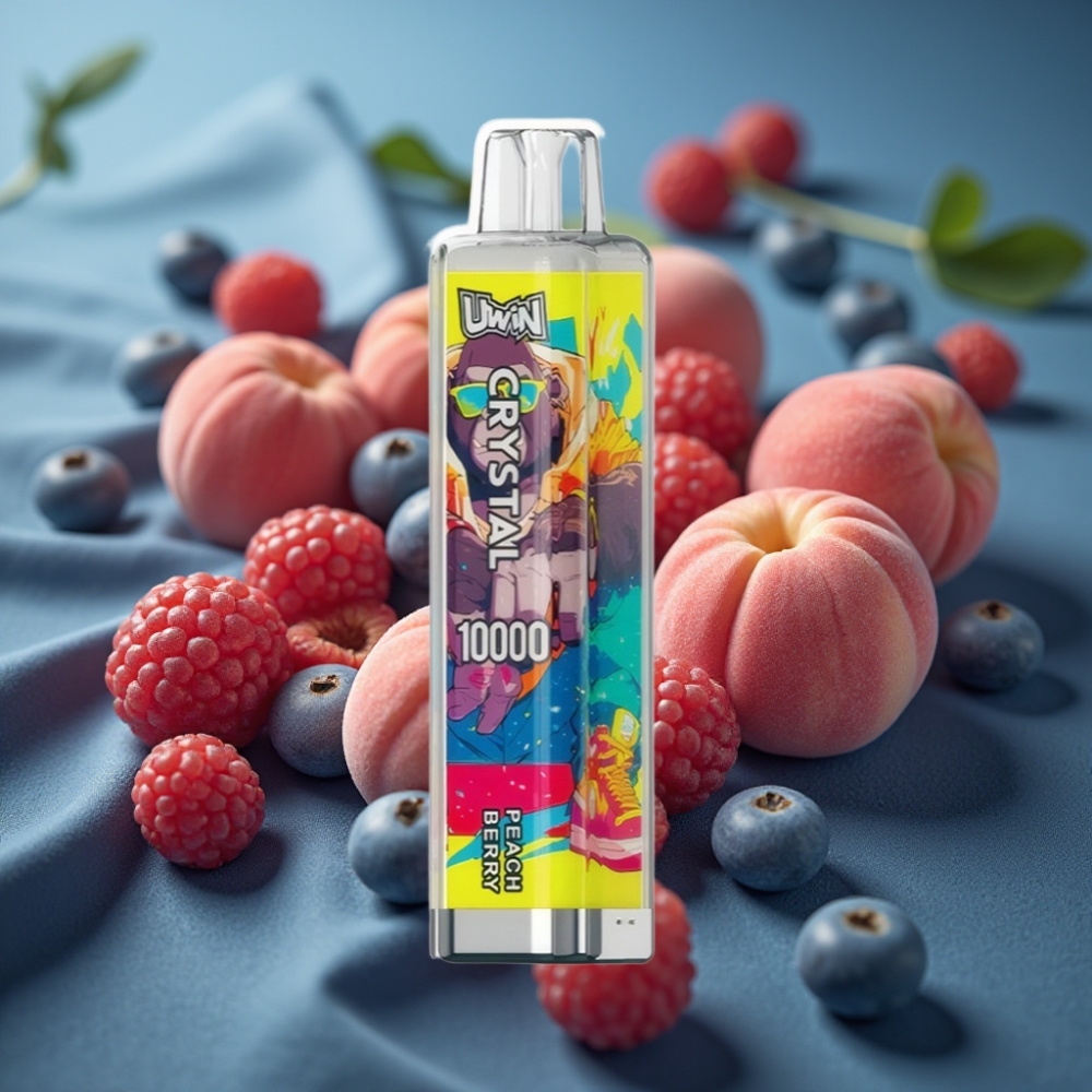 Uwin Crystal 10000Uwin Crystal 10000 Puffs - Peach Berry)