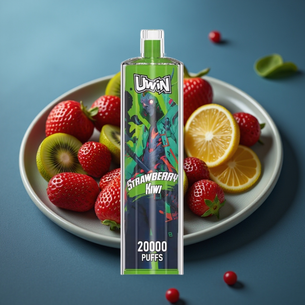 Uwin Shisha Hookah Crystal 20000 نفخة - فراولة كيوي