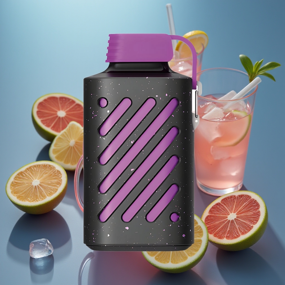 VOZOL GEAR 10000 بخاخة قابلة للتصرف بنكهة الليمون الوردي - 10000 نفخة، سعة 20 مل، بطارية 500mAh