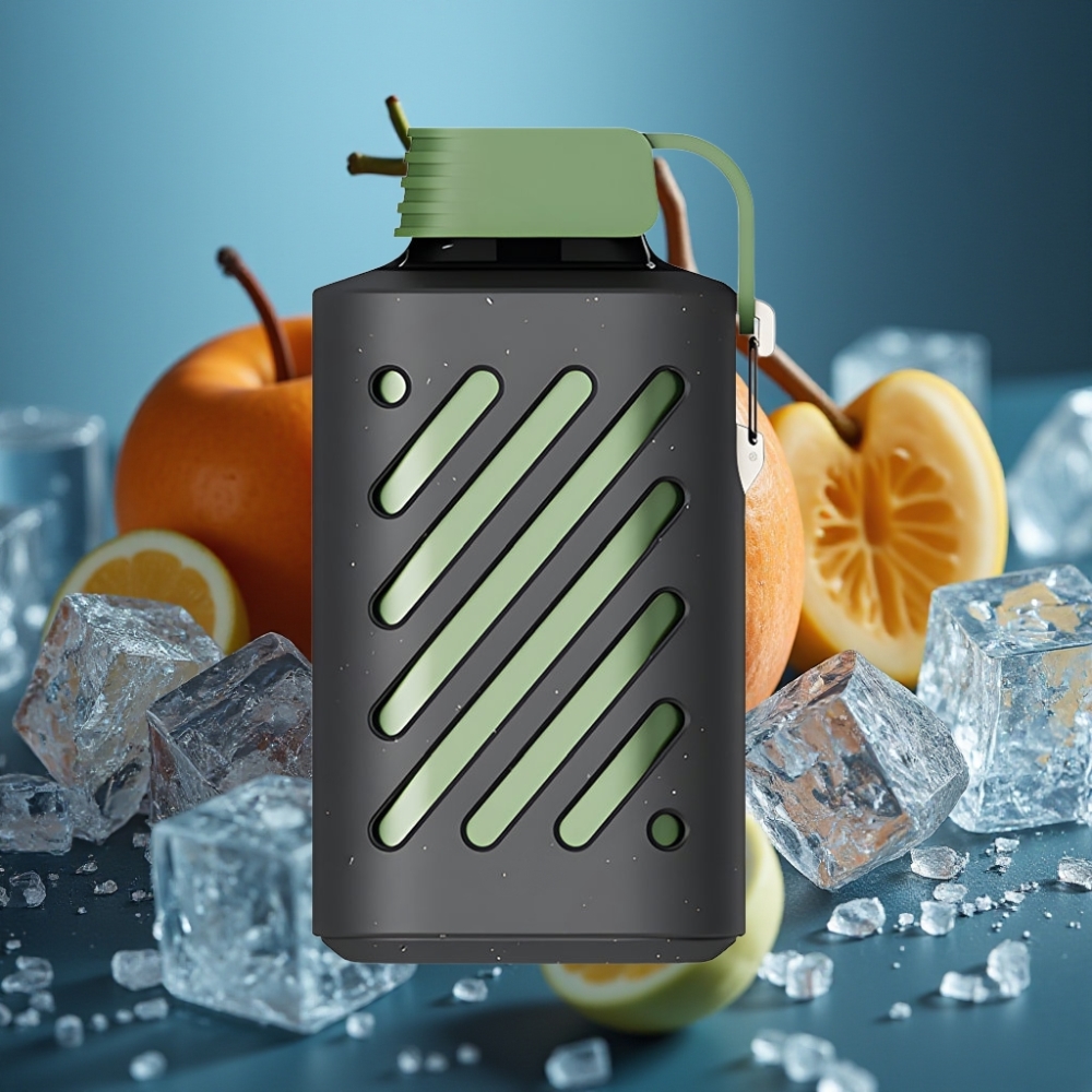VOZOL GEAR 10000 تفاح حامض مثلج - 10000 نفخة، سعة سائل 20 مل، بطارية 500mAh