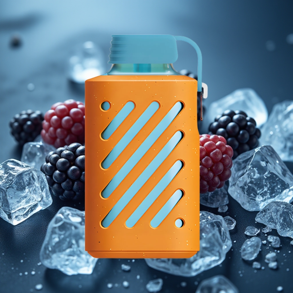 VOZOL GEAR 10000 جهاز تبخير قابل للتخلص بنكهة التوت الأسود المثلج بسعة 20 مل و 10000 نفخة