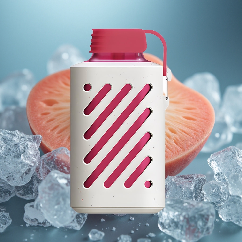 VOZOL GEAR 10000 ويف قابل للتفكيك بنكهة خوخ مثلج، سعة 20 مل، 10000 نفخة