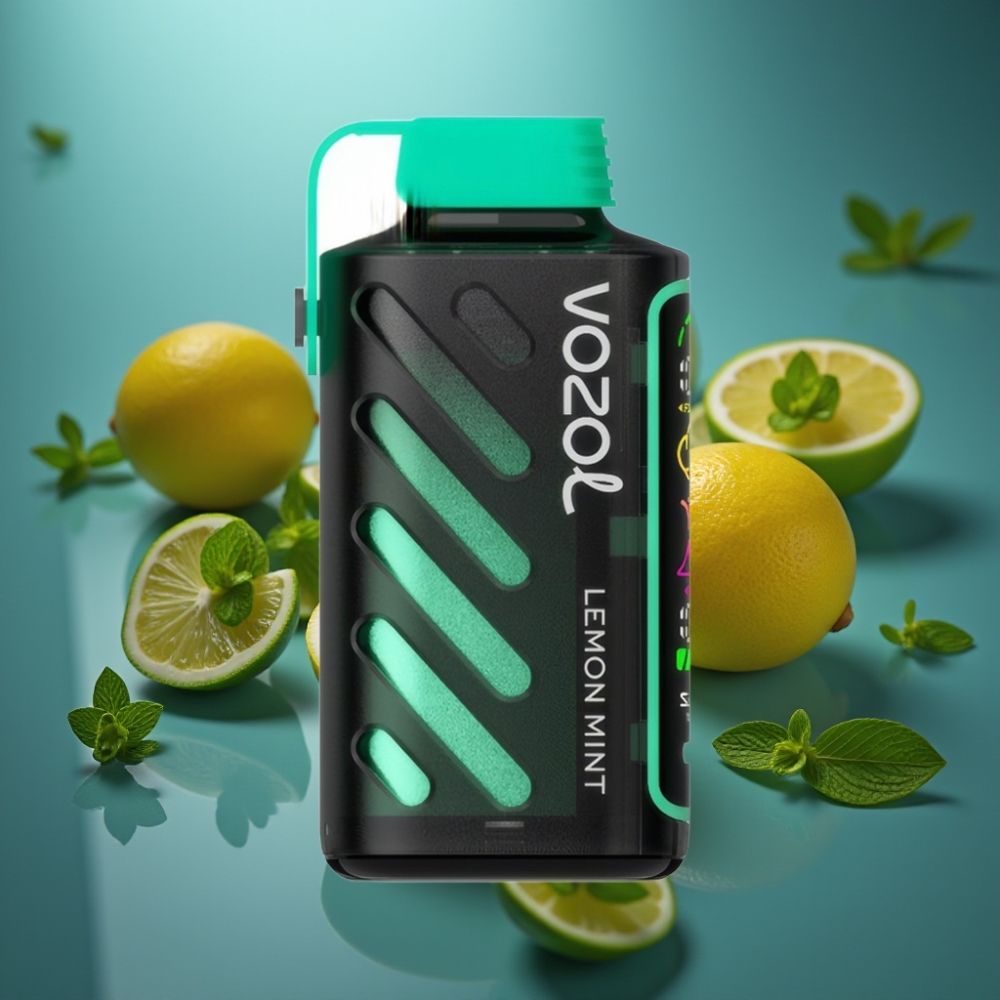 VOZOL Gear Power 20000 Puff سحابة ليمون نعناع - شاشة كاملة، 20مل، 50ملغ