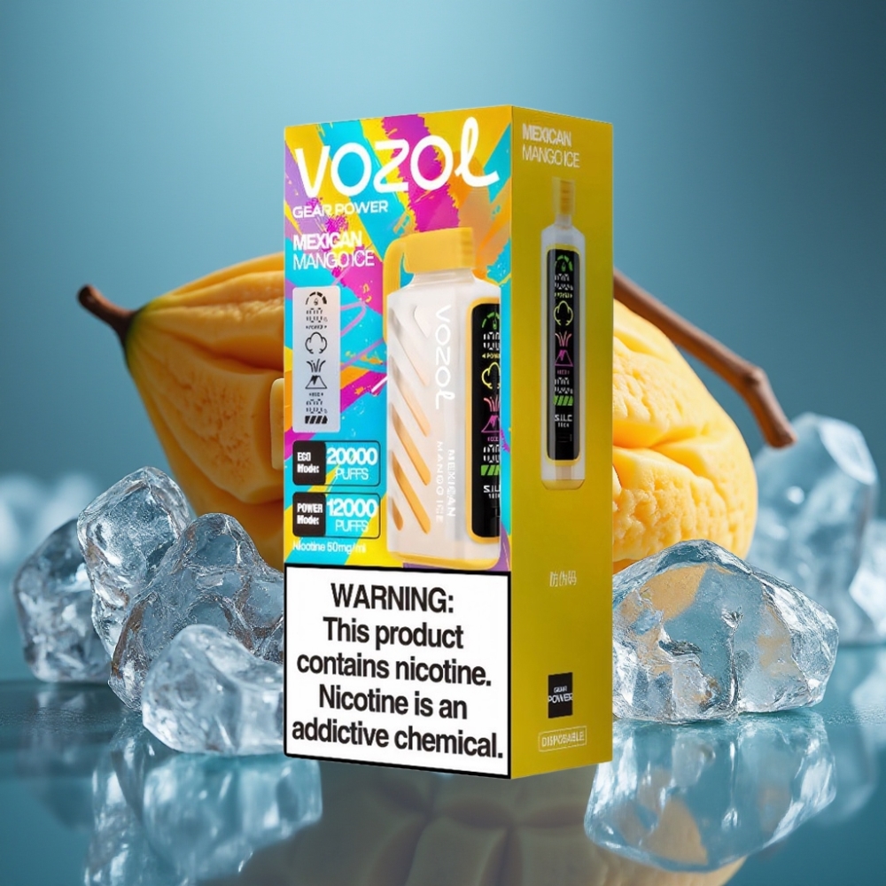 VOZOL Gear Power 20000 Puffs Dual Mesh - مانجو مكسيكي مثلج (Mexican Mango Ice)