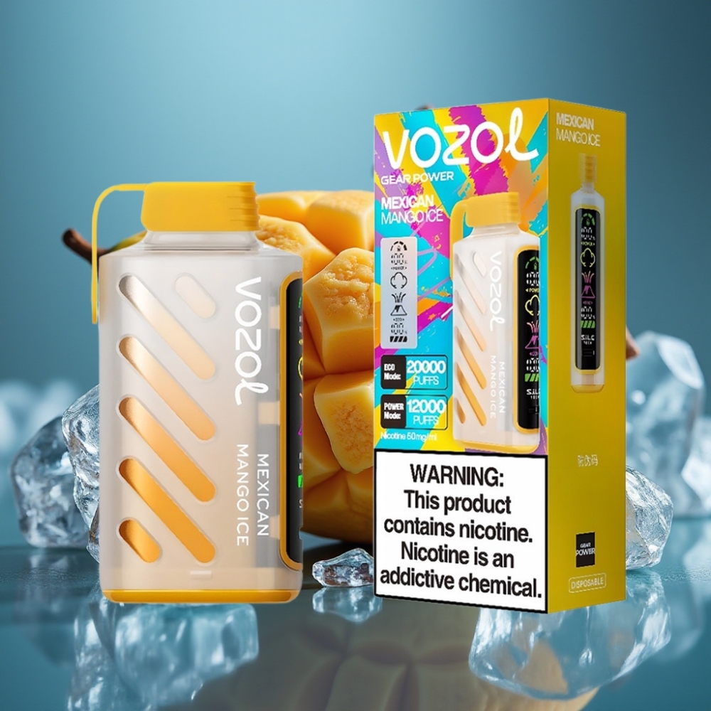 VOZOL Gear Power 20000 Puffs Dual Mesh - مانجو مكسيكي مثلج (Mexican Mango Ice)