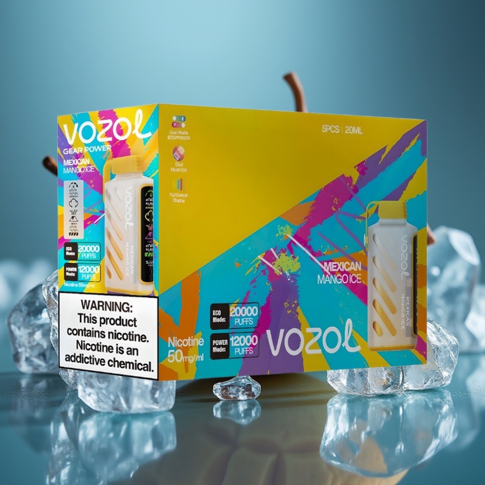 VOZOL Gear Power 20000 Puffs Dual Mesh - مانجو مكسيكي مثلج (Mexican Mango Ice)