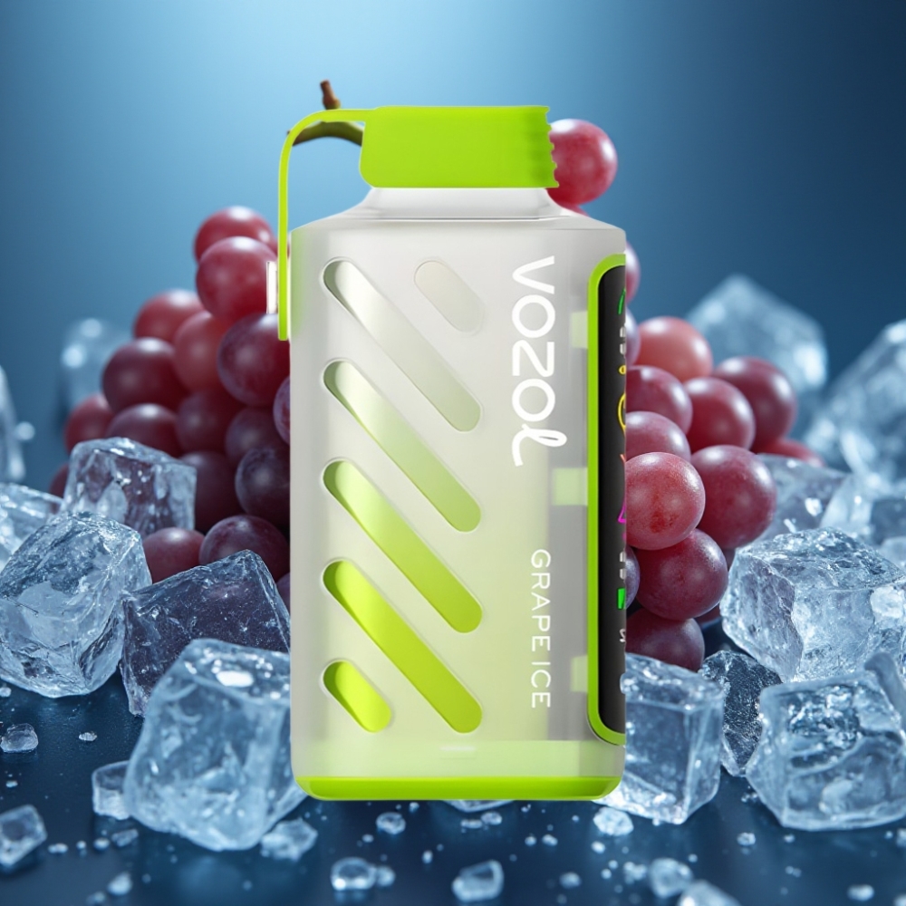 VOZOL Gear Power 20000 Puffs Grape Ice - S.i.L.C. Tech, Dual Mesh Coil, 20mL