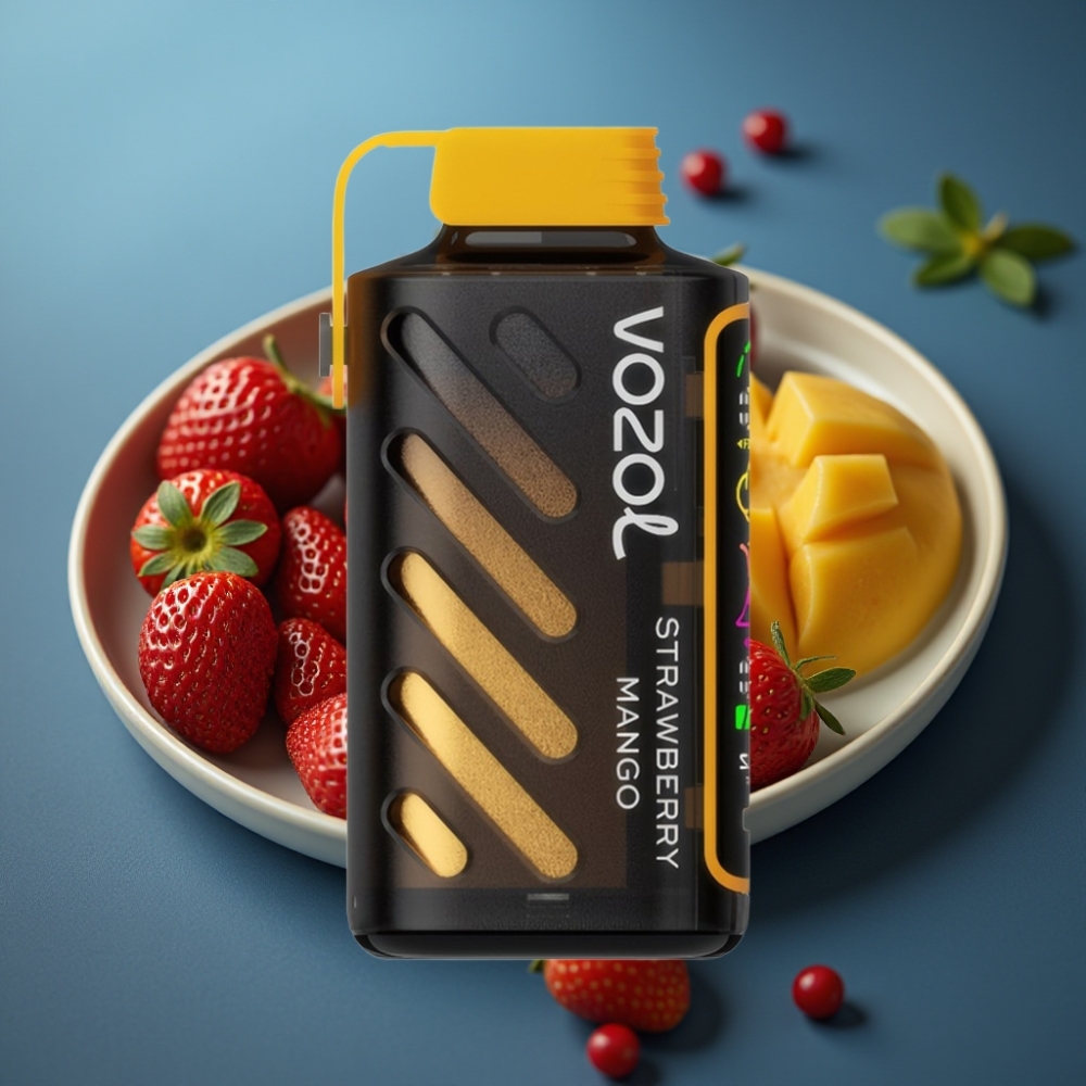 VOZOL Gear Power 20000 Puffs Strawberry Mango - Dual Mesh Coil, 20mL, 5% Nicotine