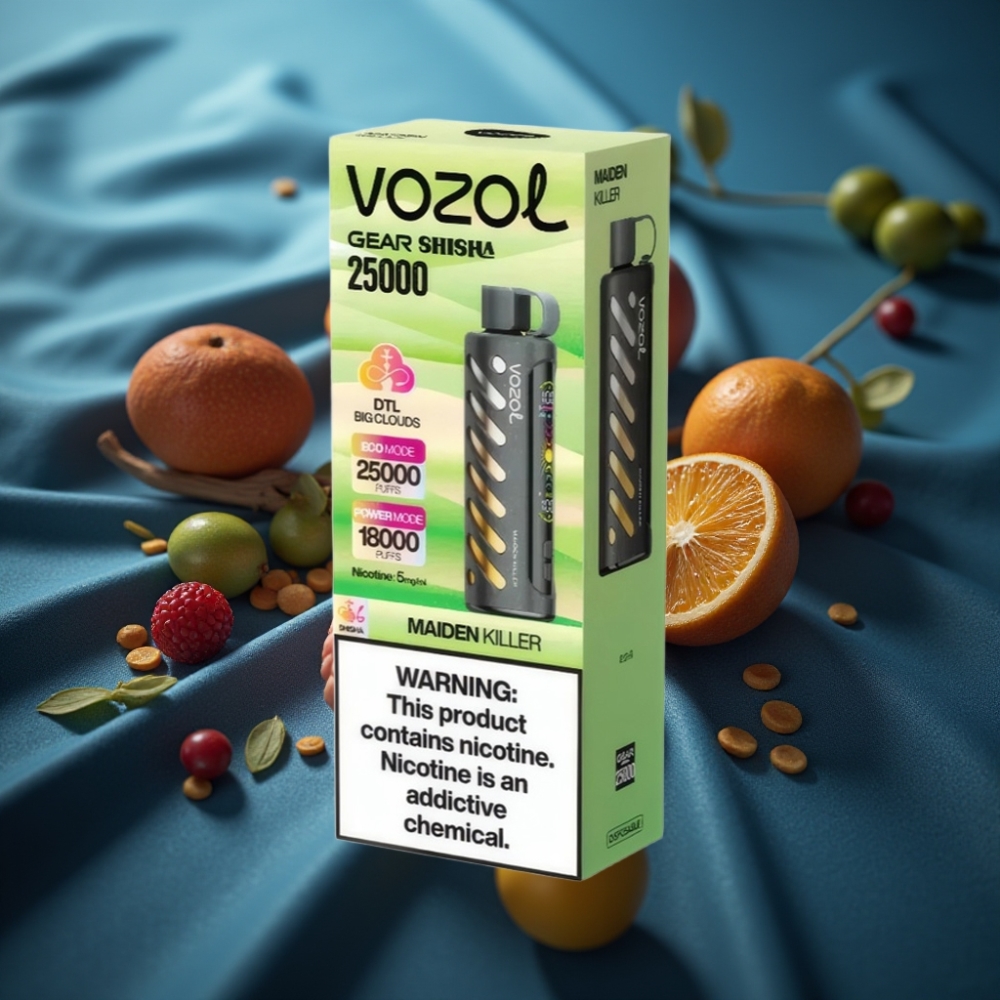 VOZOL Gear Shisha 25000 Puff - Maiden Killer | 30 نكهة | بطارية 1000mAh