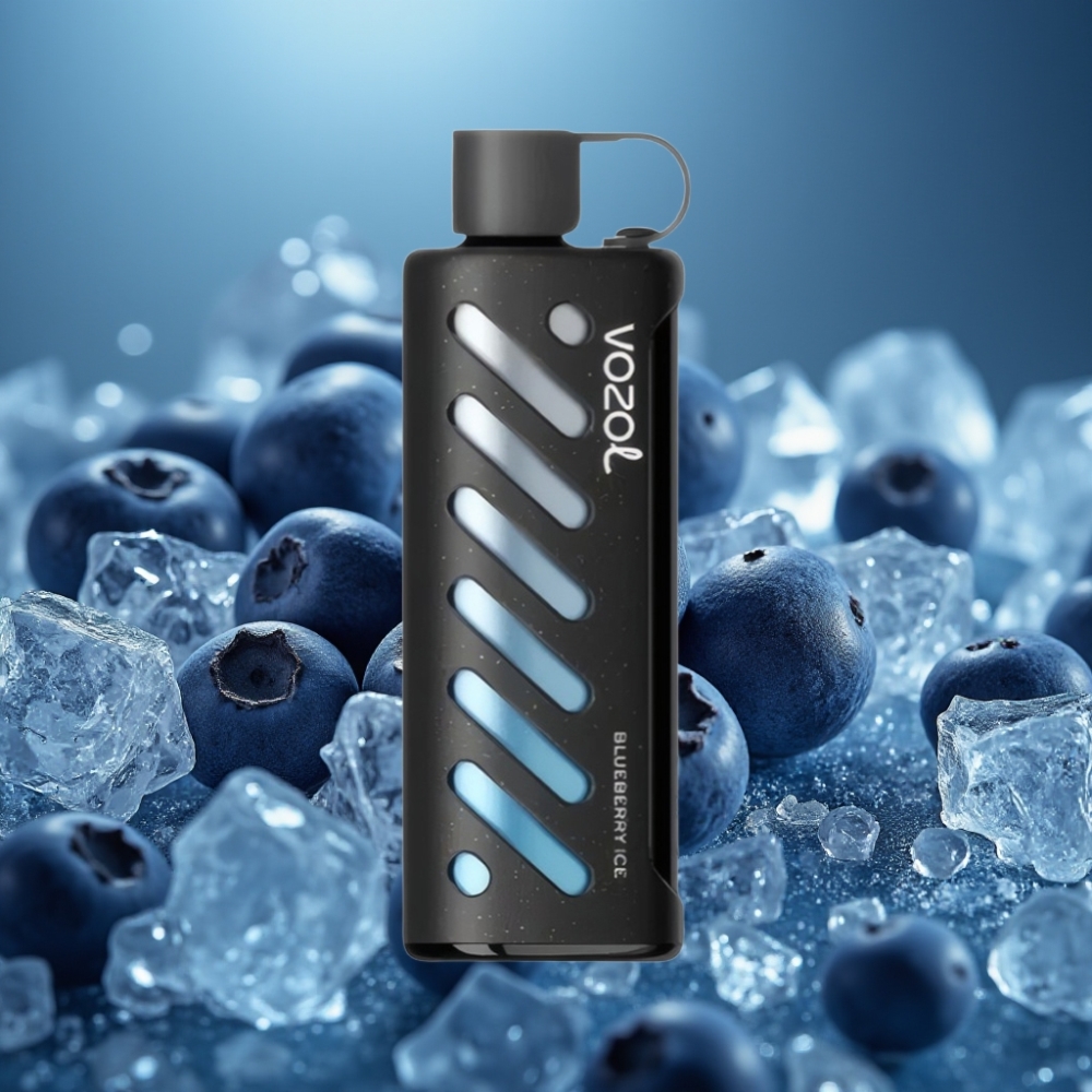 VOZOL Gear Shisha 25000 Puffs - توت أزرق مثلج (Blueberry Ice) - تقنية S.i.L.C - 1000mAh