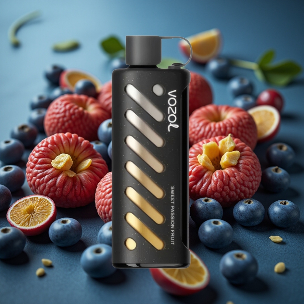 VOZOL Gear Shisha 25000 Puffs Disposable Vape - فاكهة العاطفة الحلوة، 5mg/ml، تقنية S.i.L.C، 1000mAh