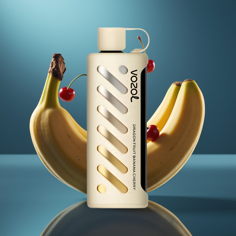 VOZOL Gear Shisha 25000 Puffs - فاكهة التنين موز كرز - S.i.L.C Tech - 1000mAh