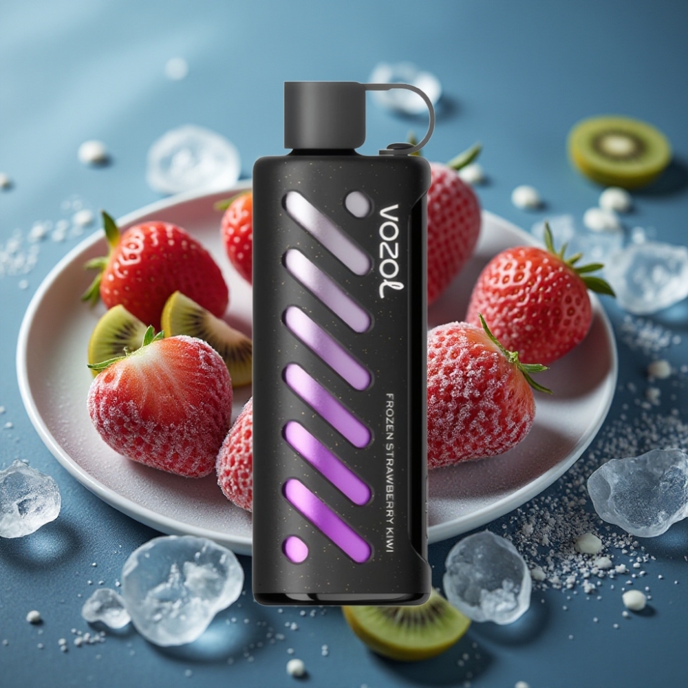 VOZOL Gear Shisha 25000 Puffs S.i.L.C Tech Dual Mesh - فراولة كيوي مجمدة