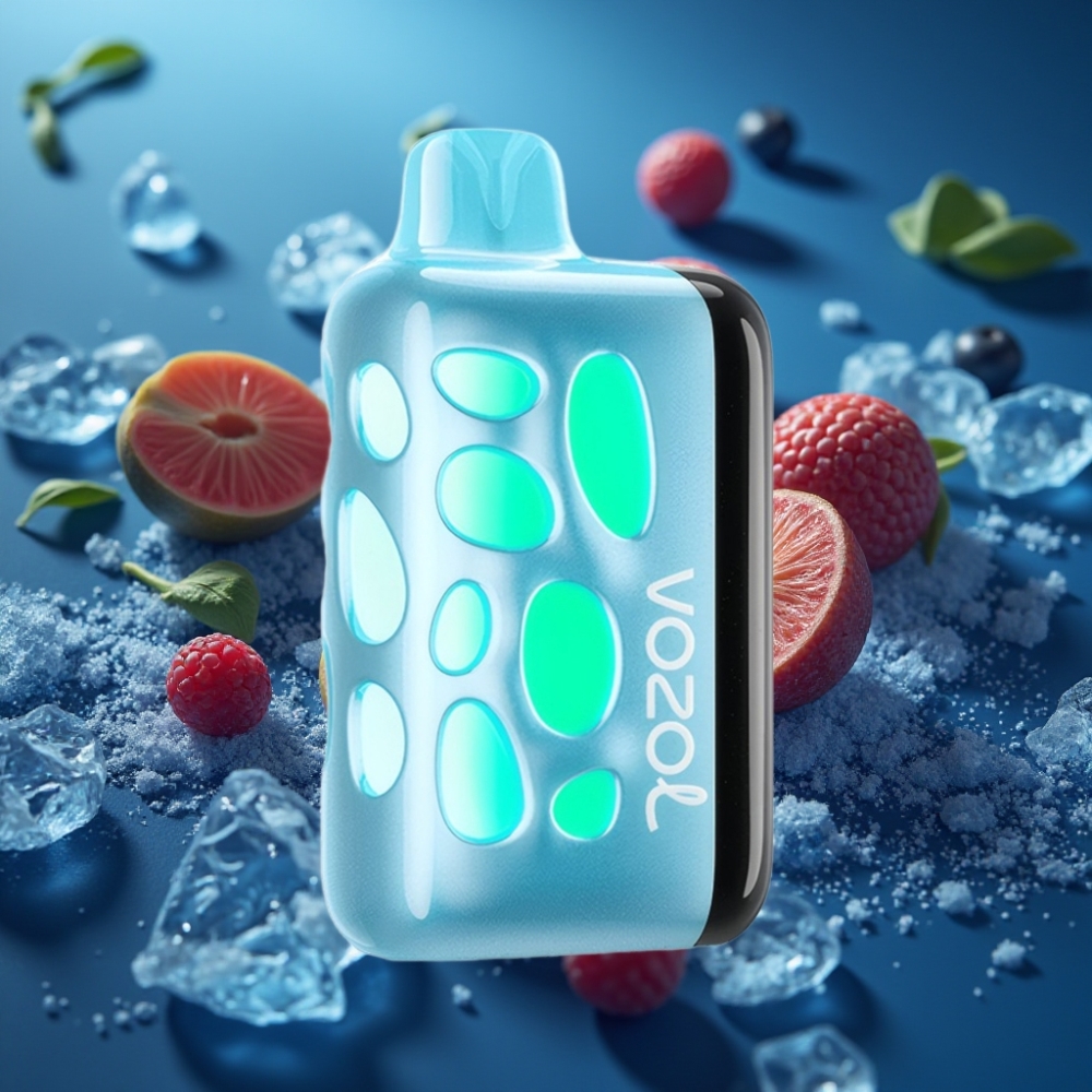 VOZOL RAVE 40000 عصير التوت الأزرق الجليدي مع إضاءة 270 درجة وشحن سريع
