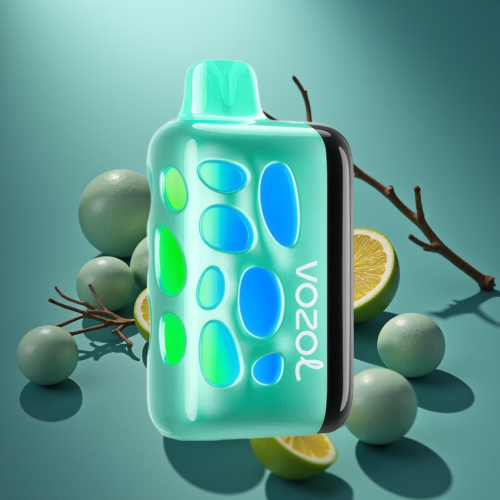 VOZOL RAVE 40000 Disposable Vape - Cool Mint (نعناع منعش) with 270° Glow & Fast Charge