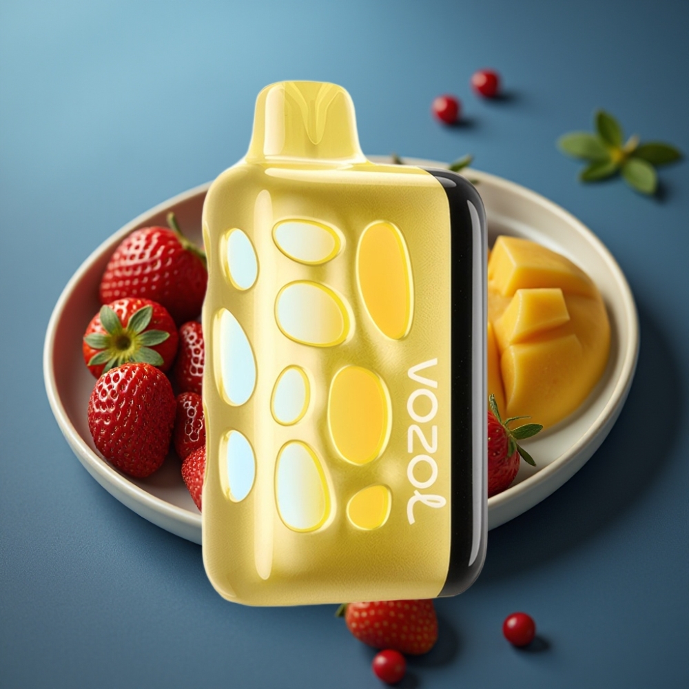 VOZOL RAVE 40000 Disposable Vape - فراولة مانجو (Strawberry Mango) - إضاءة حيوية 270° - شحن سريع