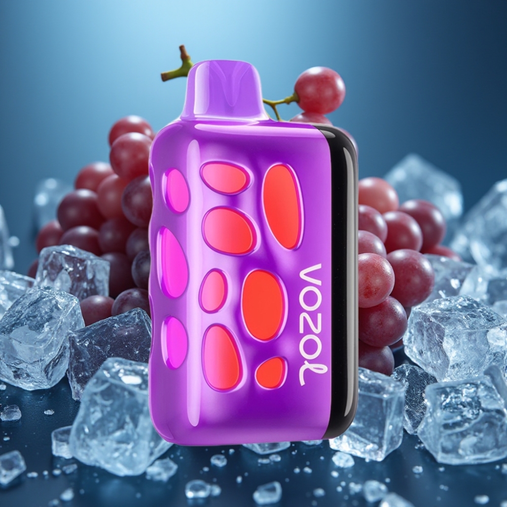 VOZOL RAVE 40000 Disposable Vape - عنب الجليد مع شحن سريع وإضاءة حيوية