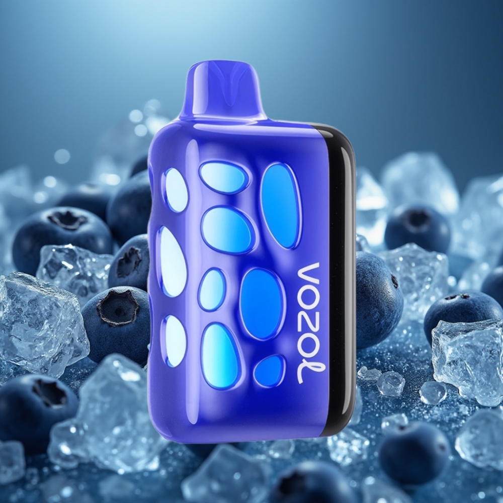 VOZOL RAVE 40000 هلام التوت الأزرق مع شحن سريع وإضاءة حفلية