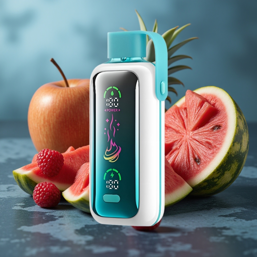 VOZOL Star 20000 Puffs - شاشة مرآة HD 2.2 بوصة - توت أفريقي تفاح بطيخ أناناس