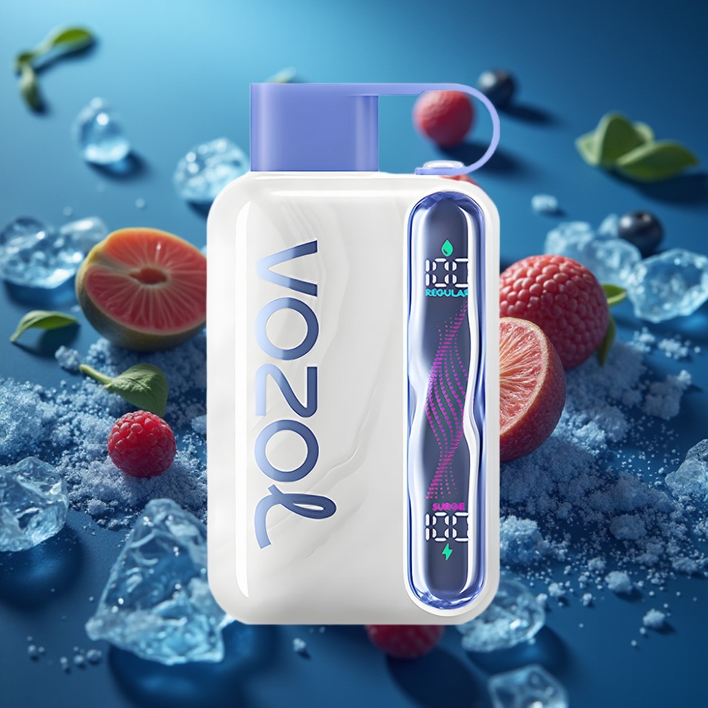 VOZOL STAR 40000 جهاز تبخير استهلاكي بنكهة التوت الأزرق الجليدي - 1000 مللي أمبير، شحن Type-C