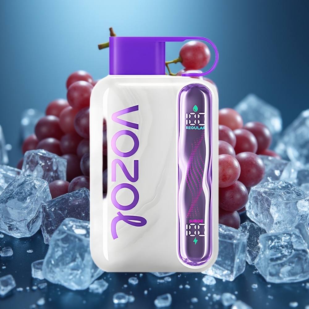 VOZOL STAR 40000 عصير عنب مثلج - شاحن Type-C، 1000mAh، نيكوتين 20/50mg