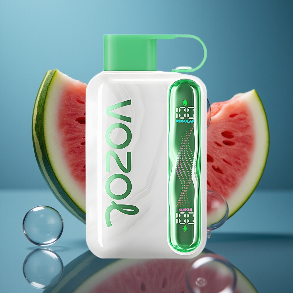 Vozol Star 40000 فايب للمرة الواحدة بنكهة بطيخ وعلكة فقاعية - 1000 مللي أمبير، شحن نوع سي