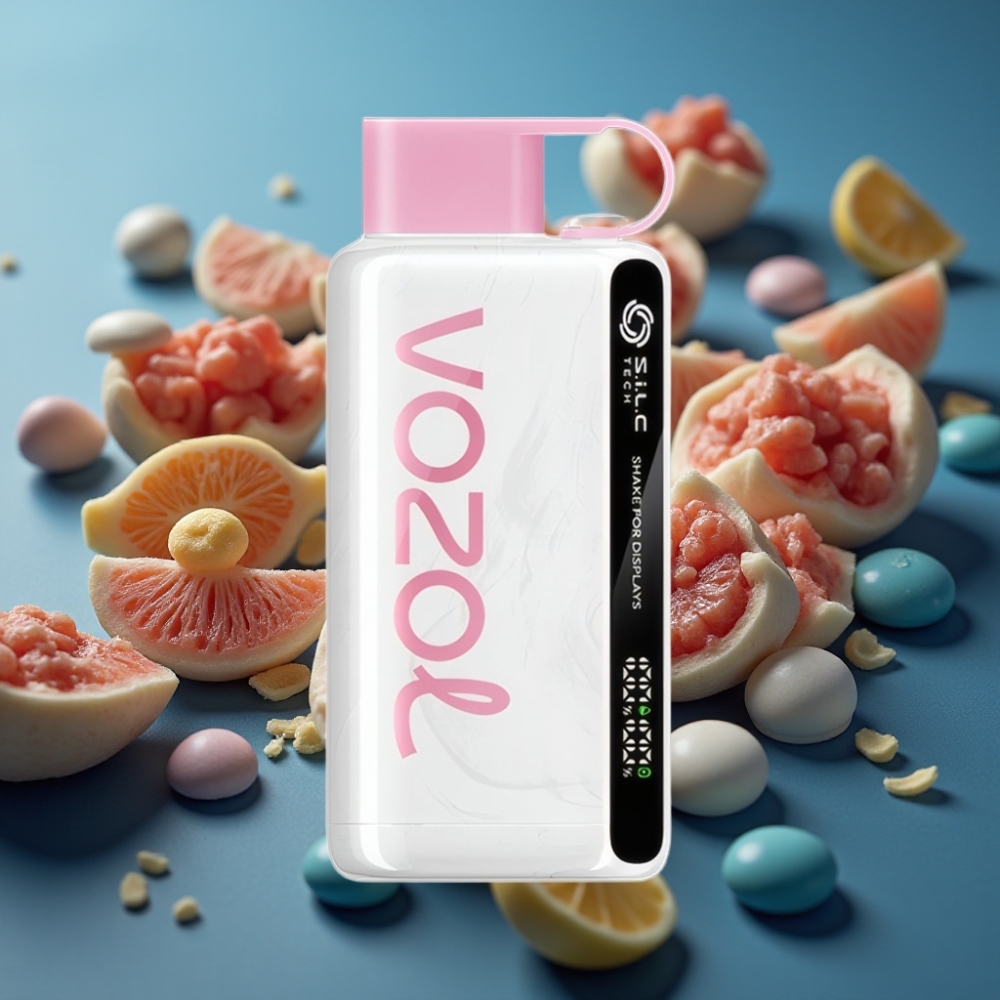 VOZOL STAR 9000/12000 Disposable Vape كريم سافيرز كاندي - شحن سريع 30%، بطارية 650mAh