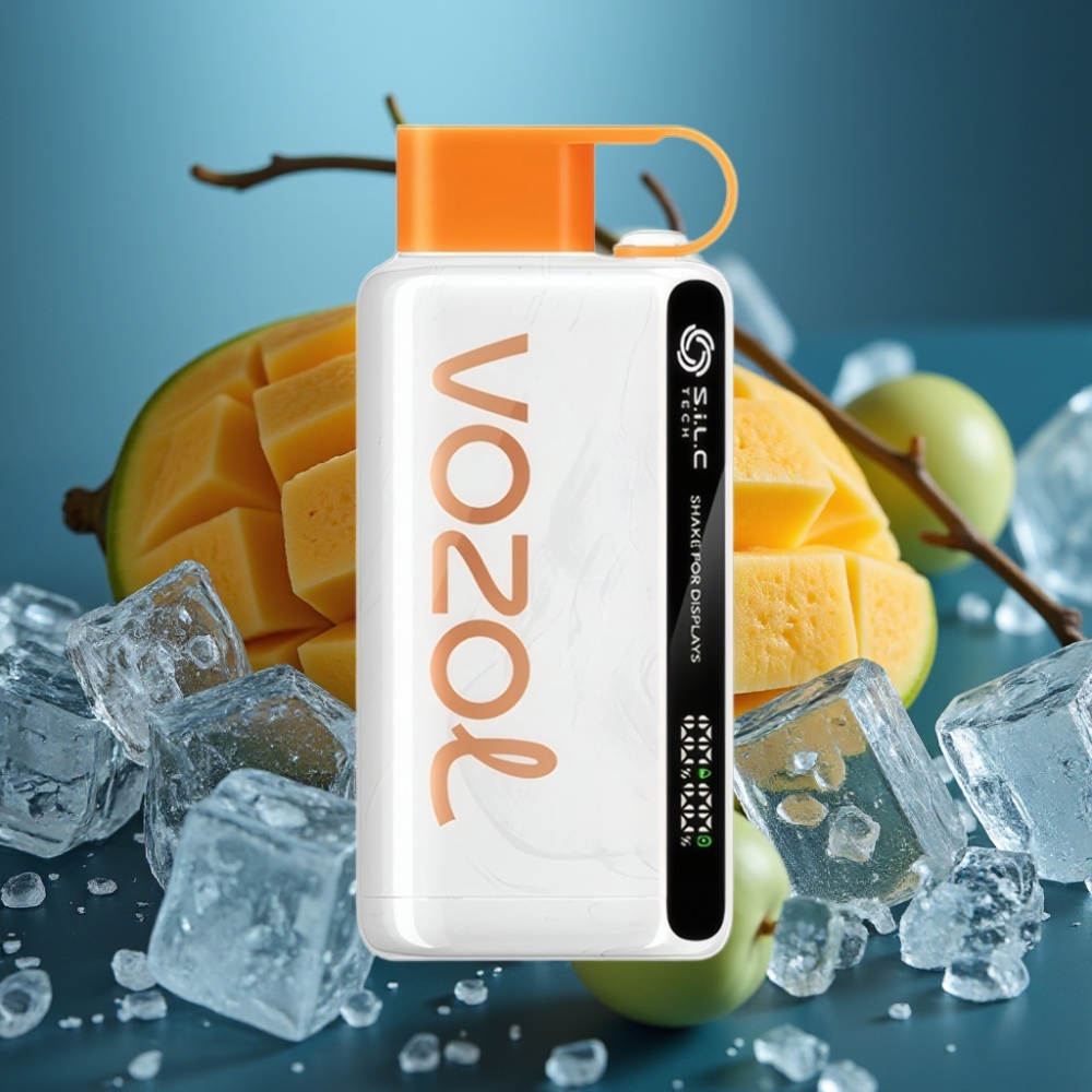 VOZOL STAR 9000/12000 Disposable Vape مانجو آيس مكسيكي - شاحن سريع، بطارية 650mAh، تقنية S.i.L.C
