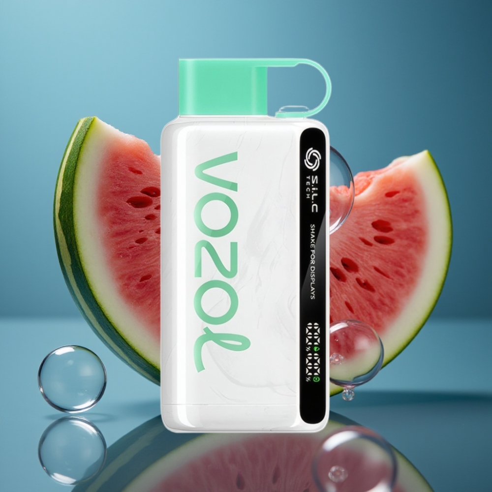 VOZOL STAR 9000/12000 Disposable Vape بطيخ علكة فقاعية مع شاشة اهتزاز وتقنية S.i.L.C