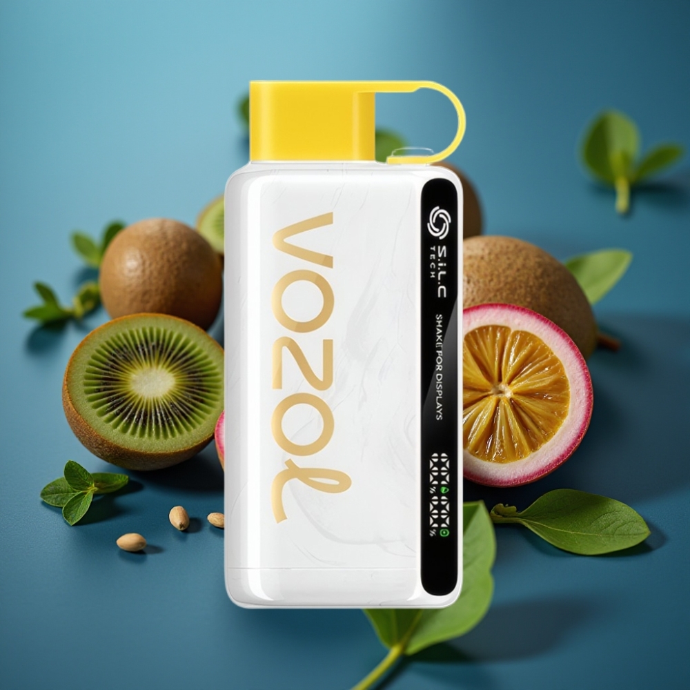 VOZOL STAR 9000/12000 شاكر لبطارية سريعة الشحن بنكهة الكيوي والجوافة والماراكويا